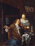 Paulus Moreelse Lady and Cavalier oil painting